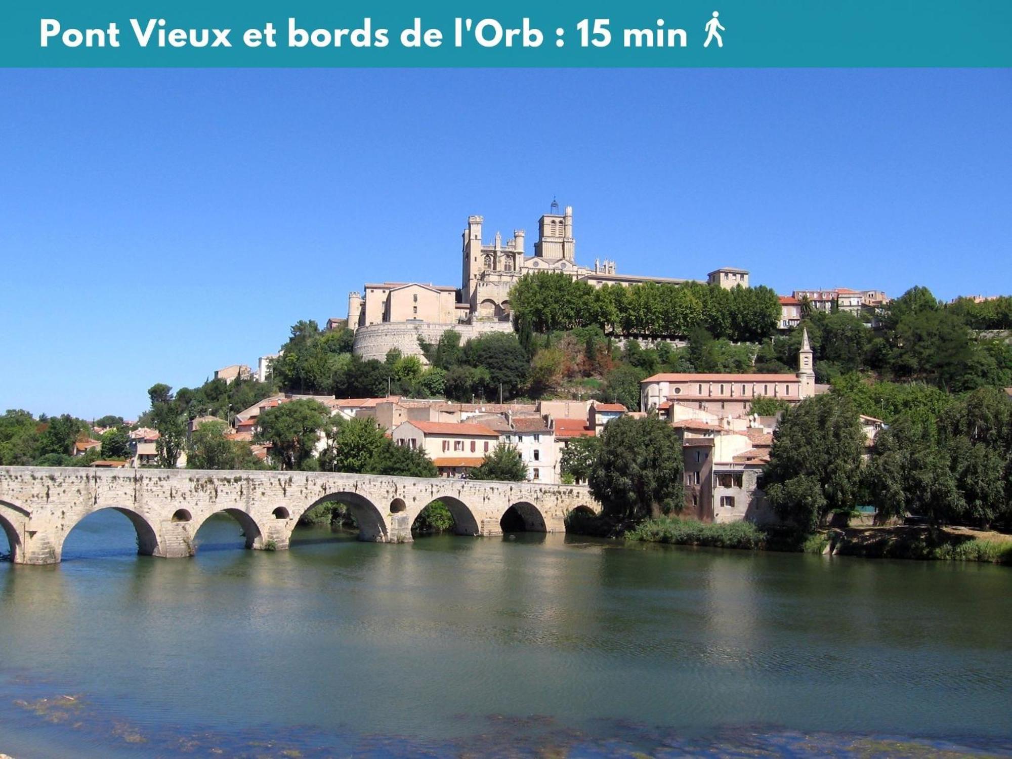 Апартаменты Charmant Studio Climatise 'Alma 1' - Beziers Centre - Wifi Fibre - Netflix Экстерьер фото